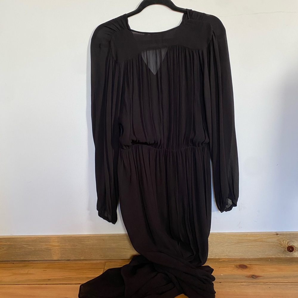 NWOT Massimo Dutti evening black long dress - Picture 2 of 8